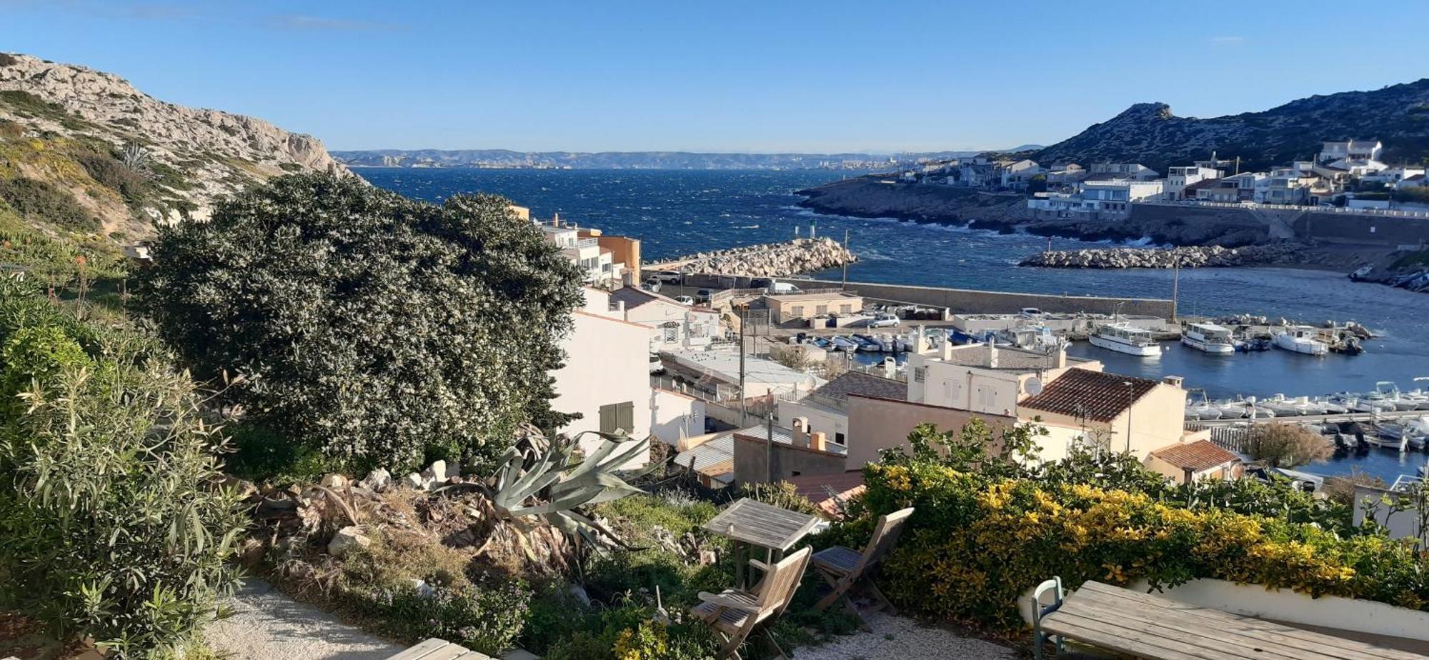 Cabanon Vue Mer Et Calanques Les Goudes Marseille Eksteriør billede